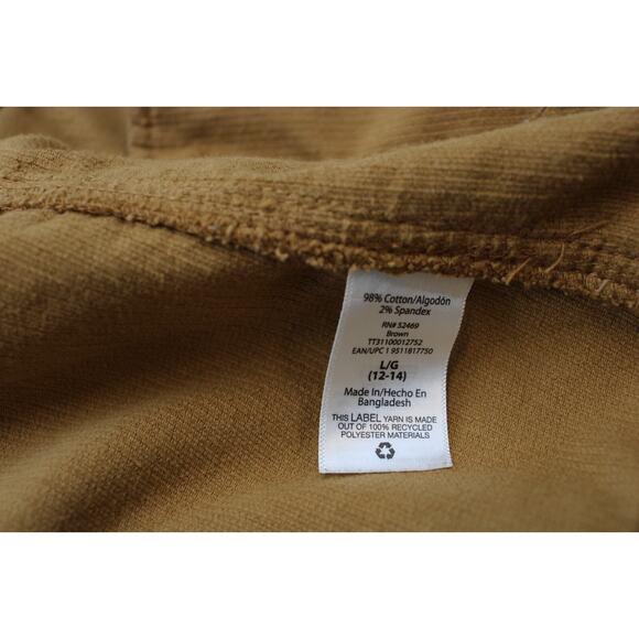 Time and Tru Jacket Womens Large Caramel Cotton Stretch Long Sleeve Button Front - Picture 4 of 8